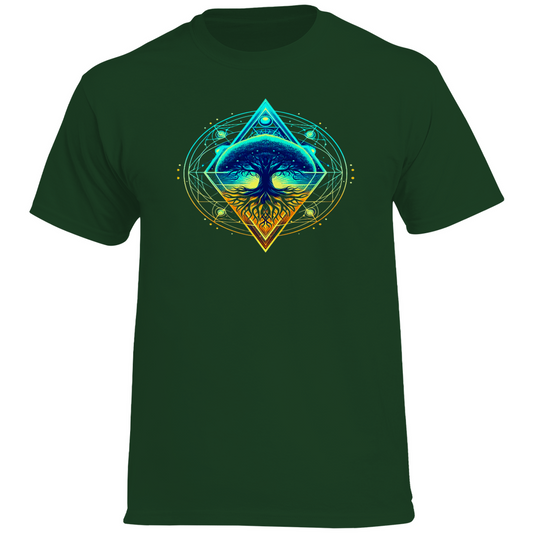 Kosmischer Baum des Lebens Herren T-Shirt