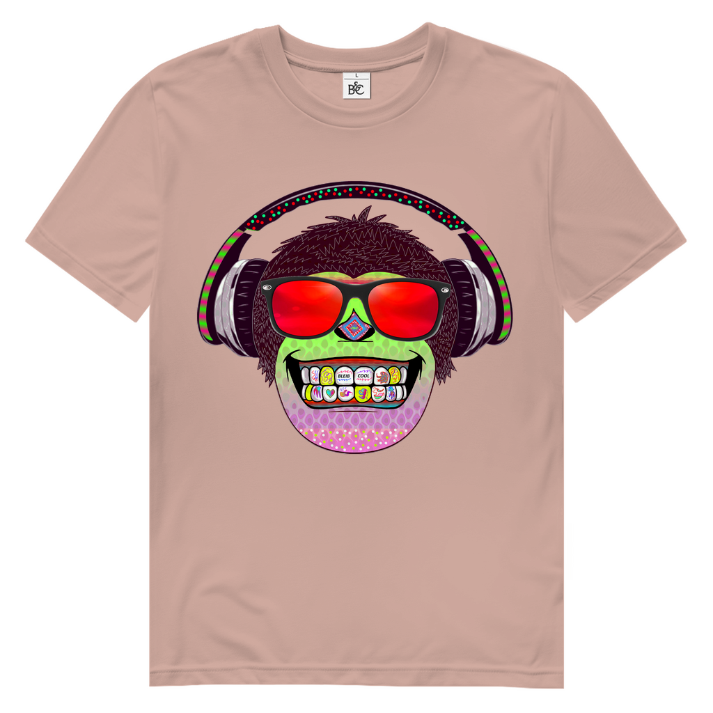 Neon Rave Monkey Herren Premium Bio T-Shirt
