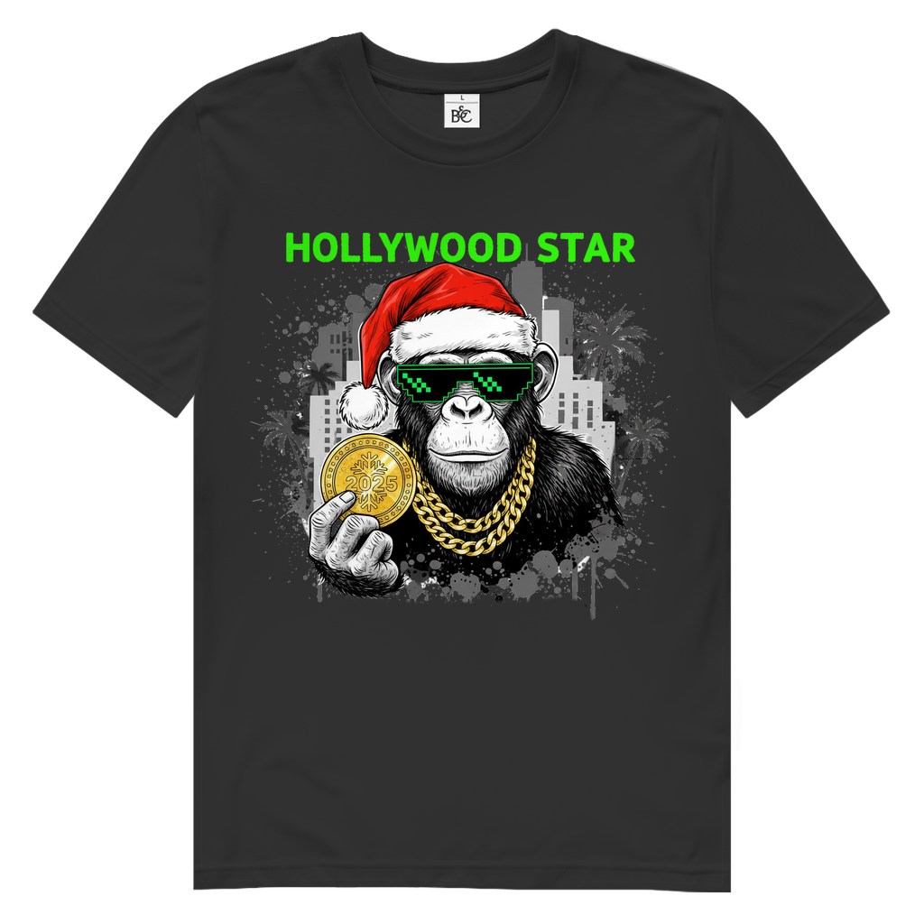HOLLYWOOD AFFE Herren Premium Bio T-Shirt