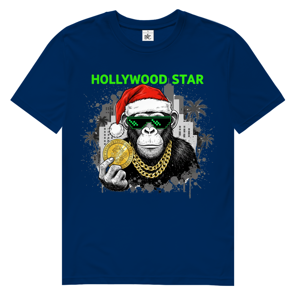 HOLLYWOOD AFFE Herren Premium Bio T-Shirt