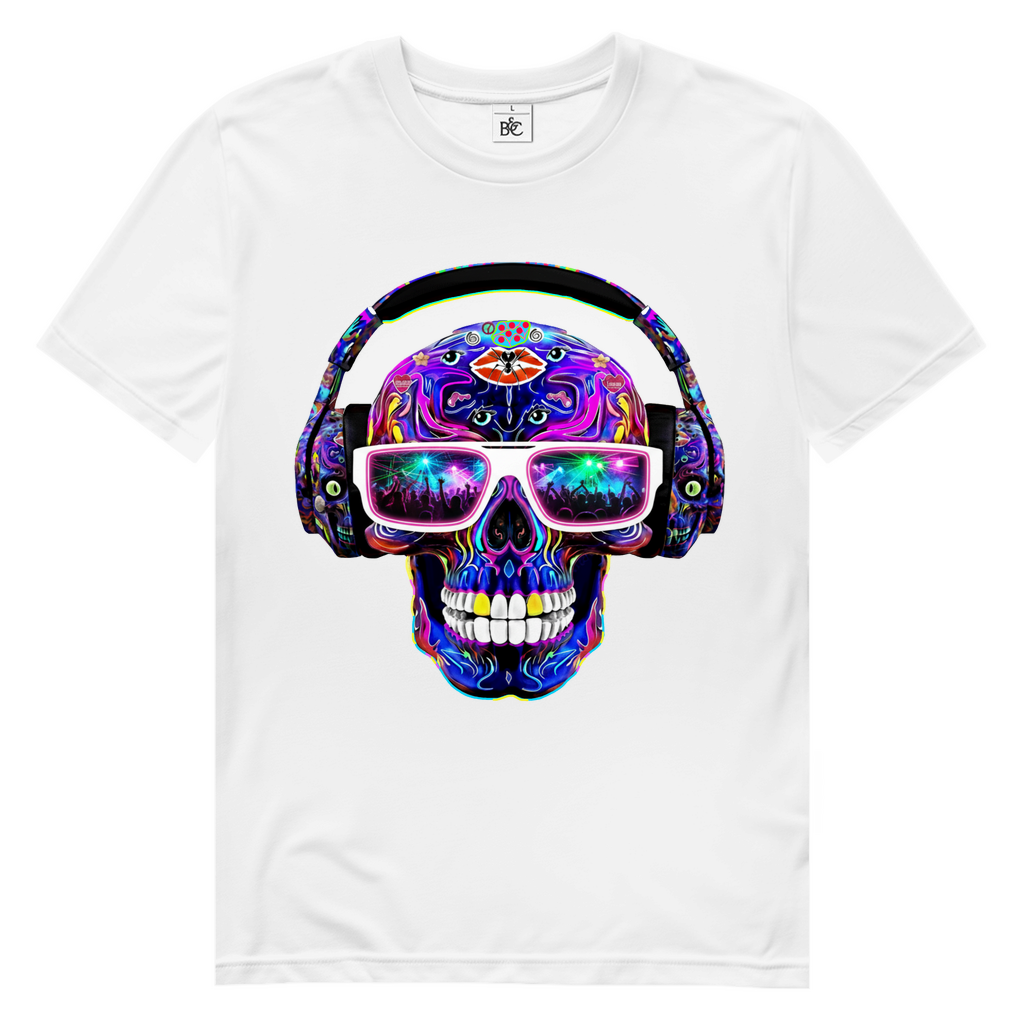 SKULL DISKO Herren Premium Bio T-Shirt