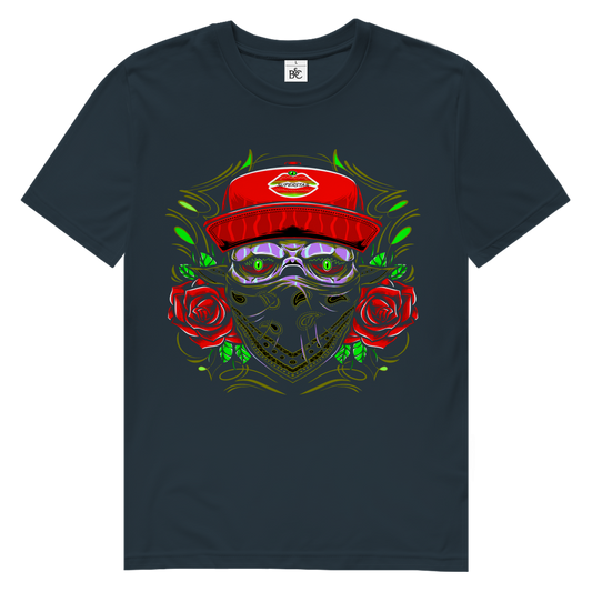 SUPERSTAR ROSE SKULL Herren Premium Bio T-Shirt