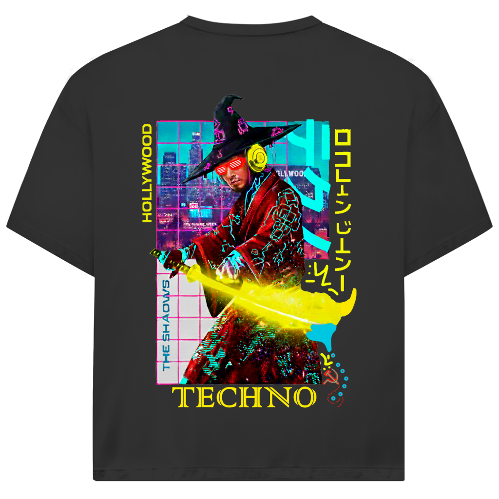 TECHNO NEON SAMURAI Jack and Jones Oversize T-Shirt
