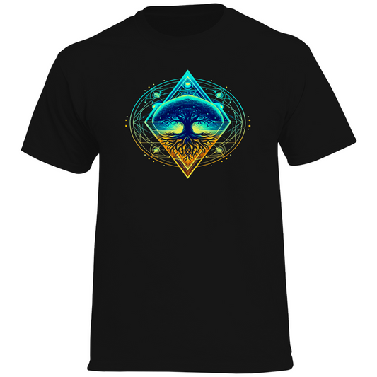 Kosmischer Baum des Lebens Herren T-Shirt